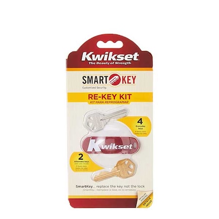 Kwikset Kwikset: Carded CP Rekey Kit (4 silver/2 brass) KWS-83262